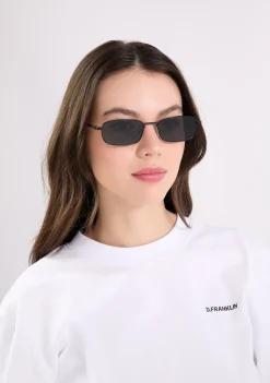 D.Franklin Square Legacy Black / Black|Damen Eckige Sonnenbrillen|Eckige Sonnenbrillen