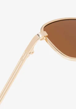 D.Franklin Square Legacy Gold / Amber|Damen Eckige Sonnenbrillen|Eckige Sonnenbrillen