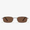 D.Franklin Square Legacy Silver / Brown|Damen Eckige Sonnenbrillen|Eckige Sonnenbrillen