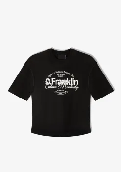 D.Franklin St. Denis Club T-Shirt Black / White|Damen T-Shirts