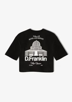 D.Franklin St. Denis Cropped T-Shirt Black / White|Damen T-Shirts