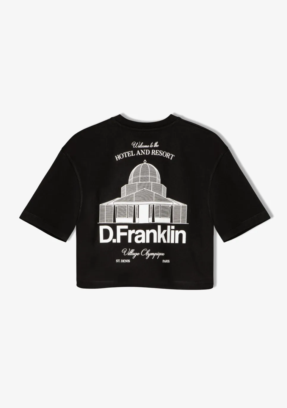D.Franklin St. Denis Cropped T-Shirt Black / White|Damen T-Shirts