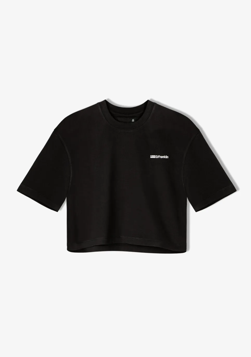 D.Franklin St. Denis Cropped T-Shirt Black / White|Damen T-Shirts