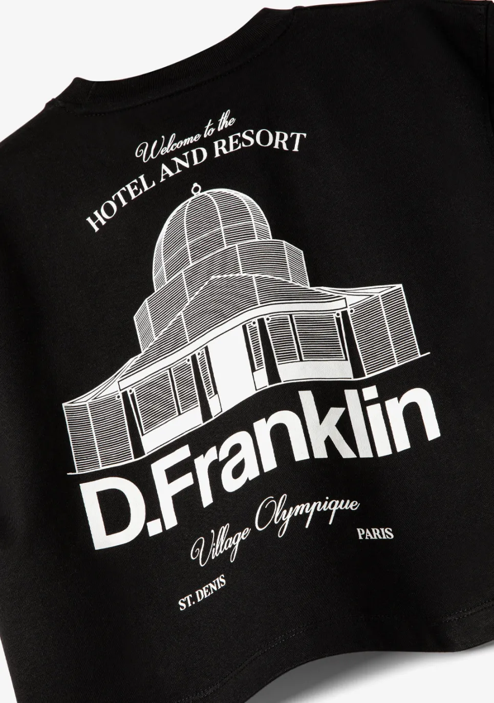 D.Franklin St. Denis Cropped T-Shirt Black / White|Damen T-Shirts