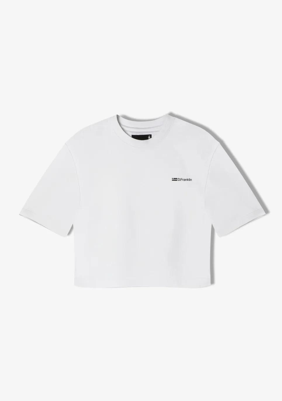 D.Franklin St. Denis Cropped T-Shirt White / Black|Damen T-Shirts