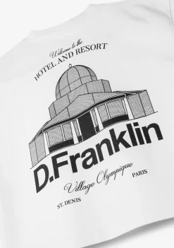 D.Franklin St. Denis Cropped T-Shirt White / Black|Damen T-Shirts