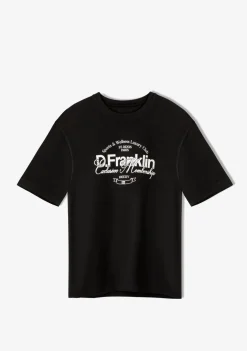 D.Franklin St. Denis Village T-Shirt Black / White|Herren T-Shirts