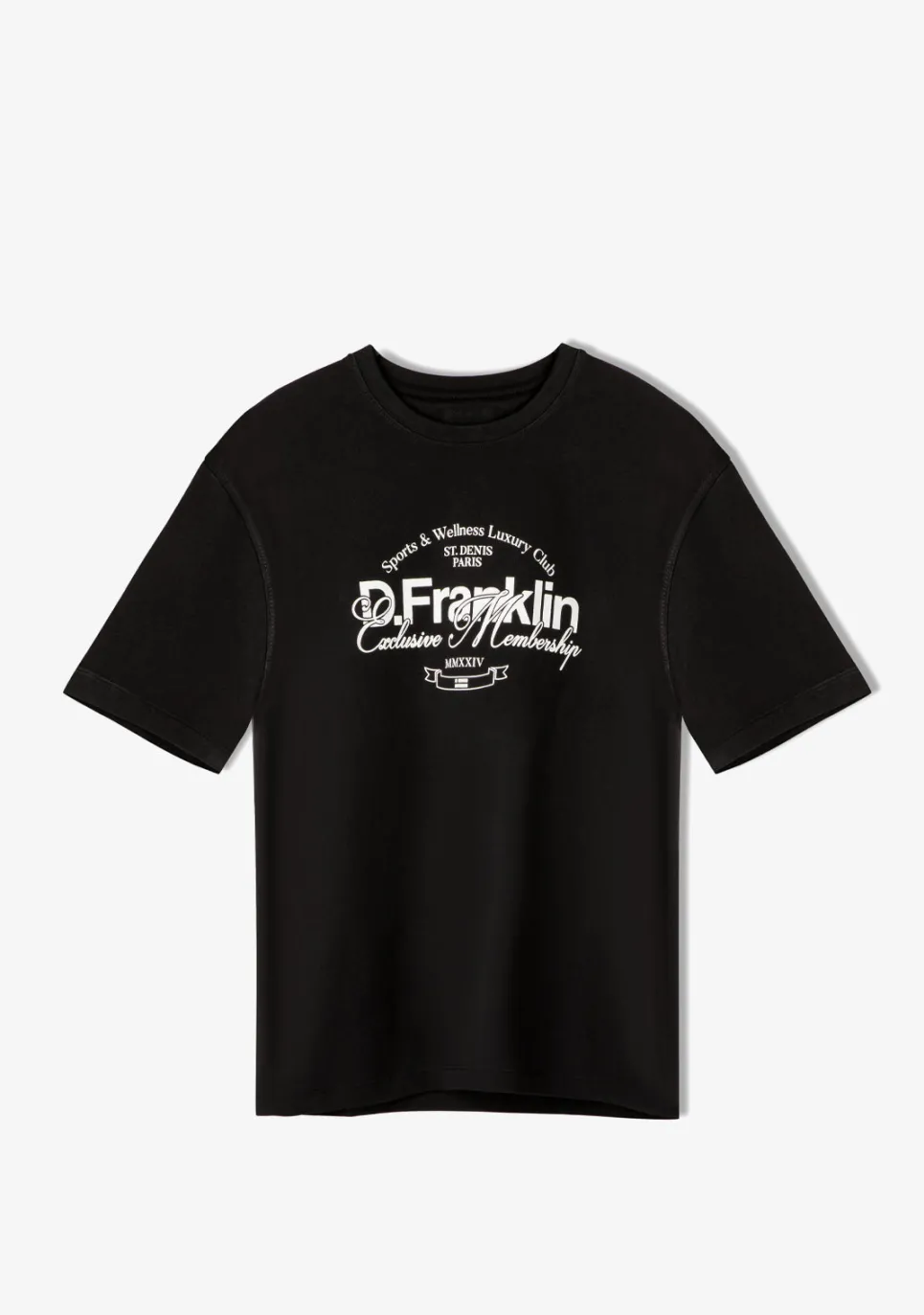 D.Franklin St. Denis Village T-Shirt Black / White|Herren T-Shirts