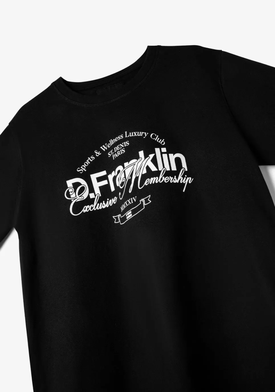 D.Franklin St. Denis Village T-Shirt Black / White|Herren T-Shirts