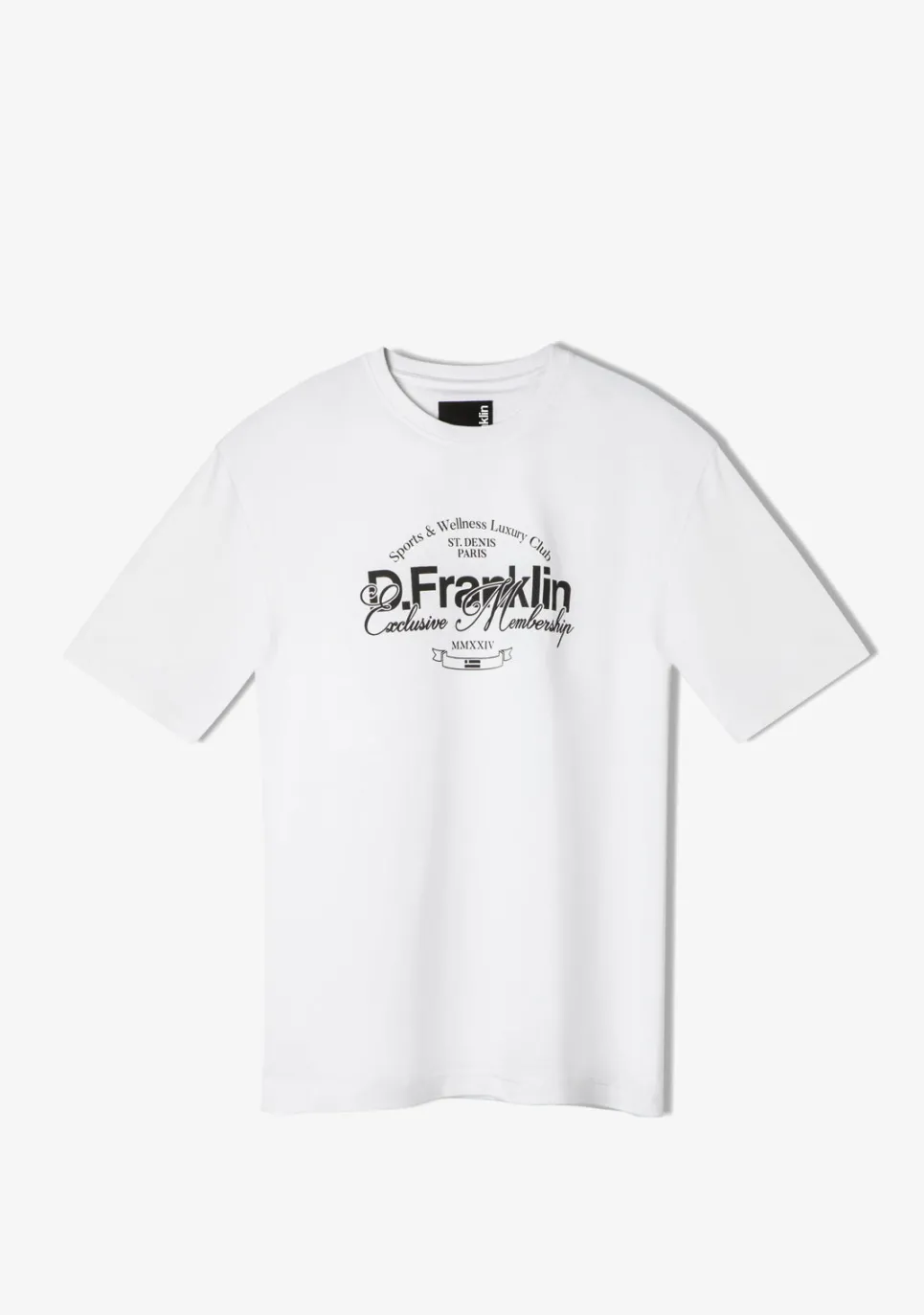 D.Franklin St. Denis Village T-Shirt White / Black|Herren T-Shirts