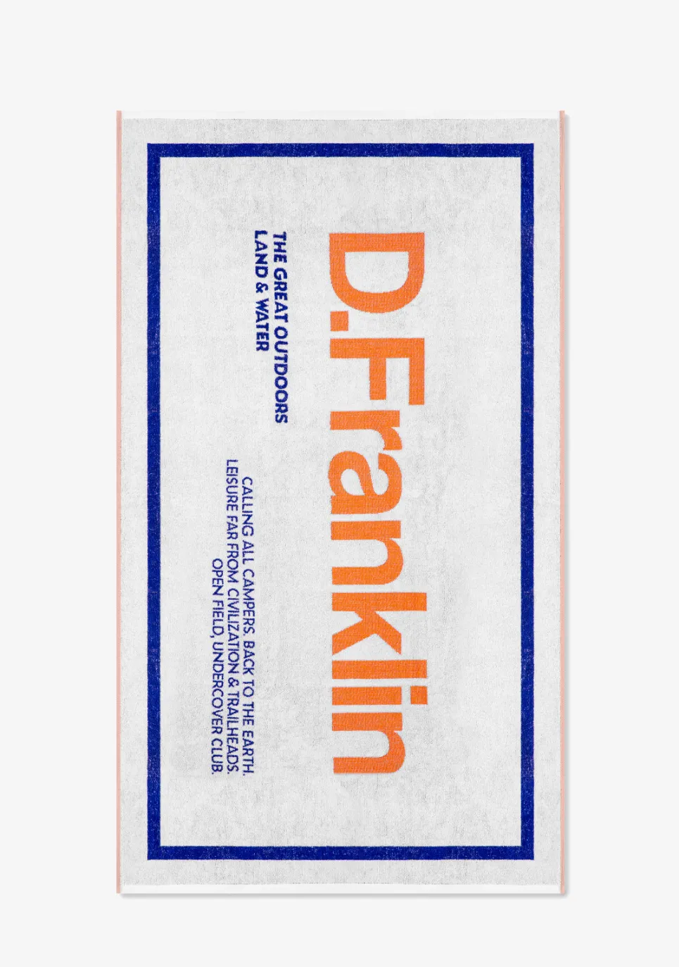 D.Franklin Summer Club Jacquard Beach Towel White|Damen Handtücher|Handtücher