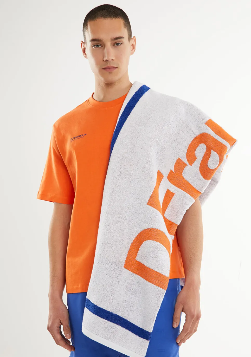 D.Franklin Summer Club Jacquard Beach Towel White|Damen Handtücher|Handtücher