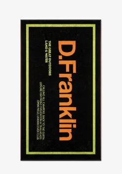 D.Franklin Summer Club Jacquard Beach Towel Black|Damen Handtücher|Handtücher
