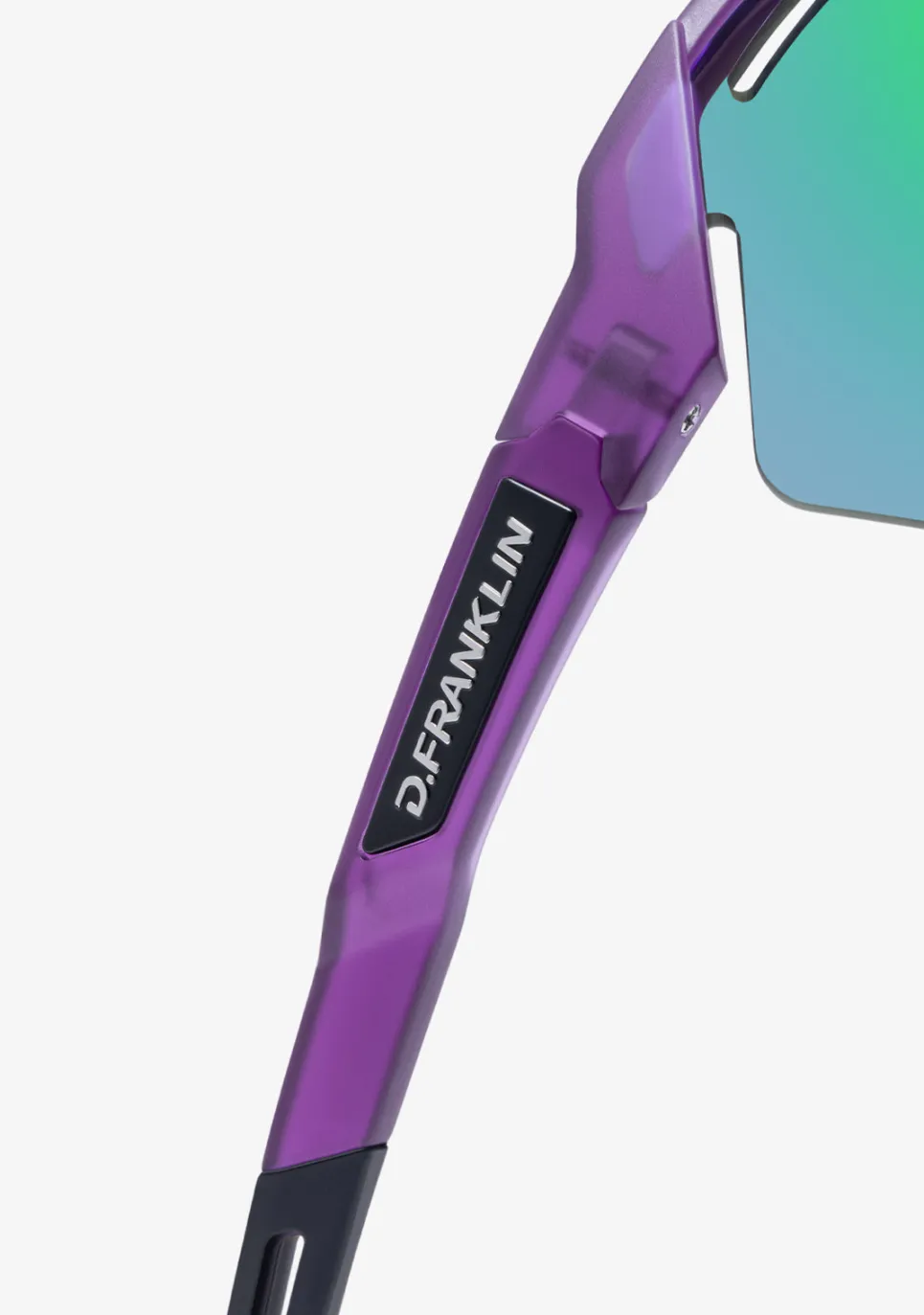 D.Franklin Thunder Fifty Matte Purple / Green Revo|Damen Sport-Sonnenbrillen|Sport-Sonnenbrillen