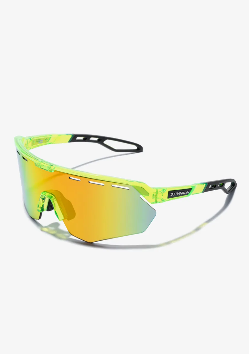 D.Franklin Thunder Fifty Neon Yellow / Gold Revo|Damen Sport-Sonnenbrillen|Sport-Sonnenbrillen
