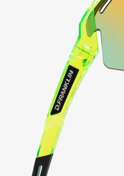 D.Franklin Thunder Fifty Neon Yellow / Gold Revo|Damen Sport-Sonnenbrillen|Sport-Sonnenbrillen