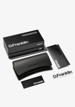 D.Franklin Tokyo Black / Black|Damen Eckige Sonnenbrillen|Eckige Sonnenbrillen