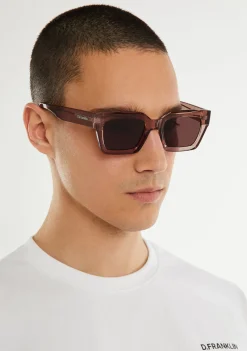 D.Franklin Tokyo Brown / Brown|Damen Eckige Sonnenbrillen|Eckige Sonnenbrillen