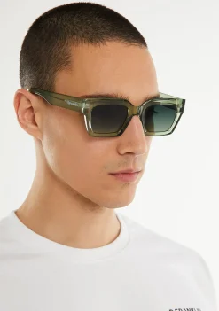 D.Franklin Tokyo Green / Gradient Green|Damen Eckige Sonnenbrillen|Eckige Sonnenbrillen