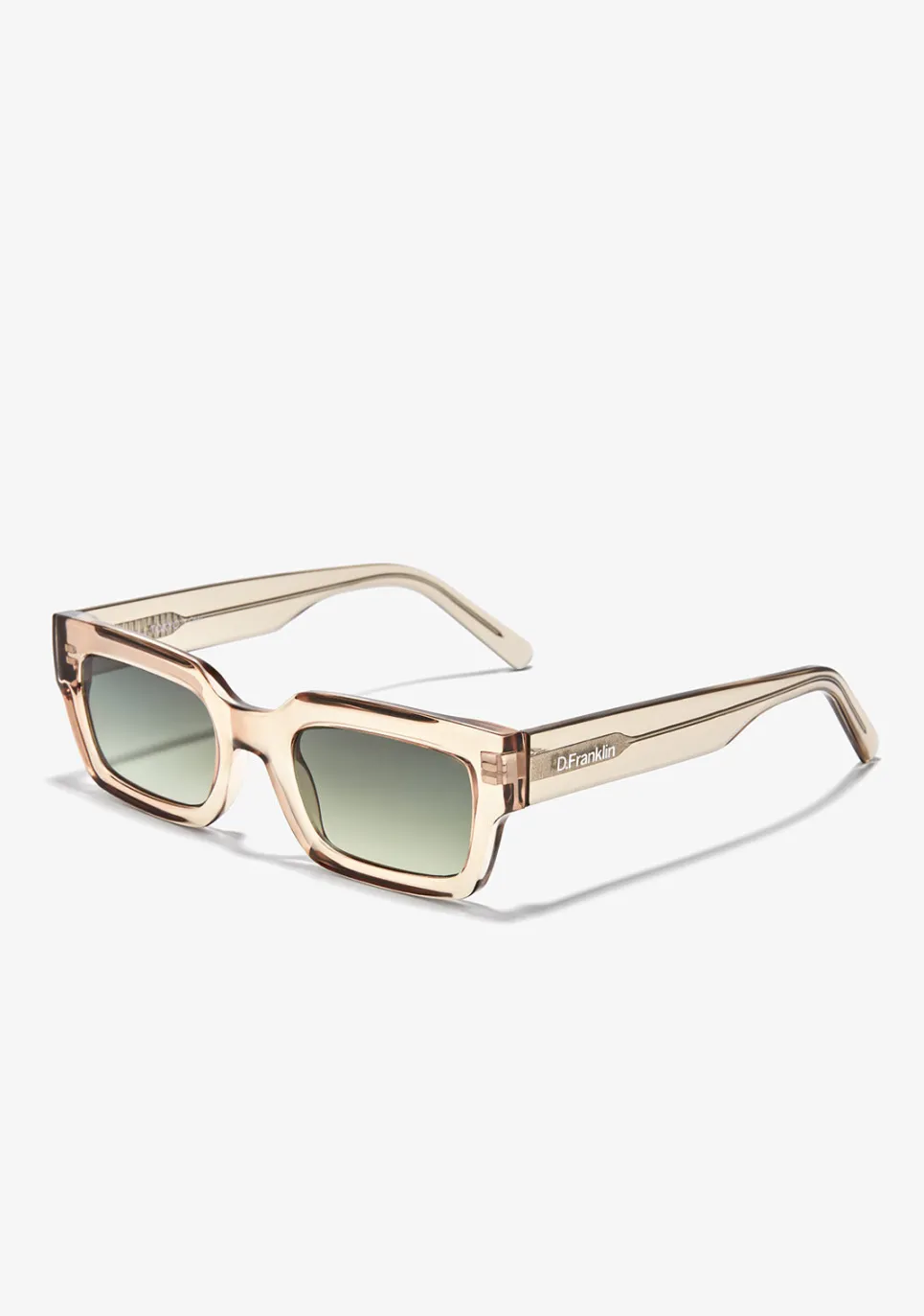 D.Franklin Tokyo Low Sand / Gradient Green|Damen Eckige Sonnenbrillen|Eckige Sonnenbrillen