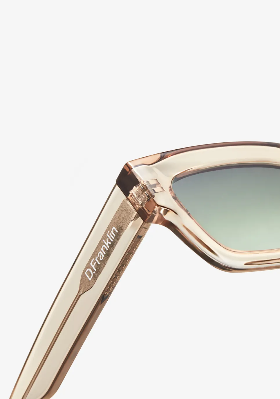D.Franklin Tokyo Low Sand / Gradient Green|Damen Eckige Sonnenbrillen|Eckige Sonnenbrillen
