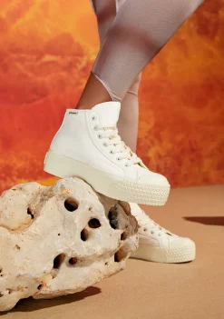 D.Franklin Triple Med Beige|Damen Plattform-Sneakers|Sneakers
