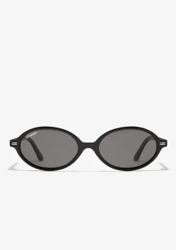 D.Franklin Ultra Light Ellipse Black / Black|Damen Ovale Sonnenbrillen|Ovale Sonnenbrillen