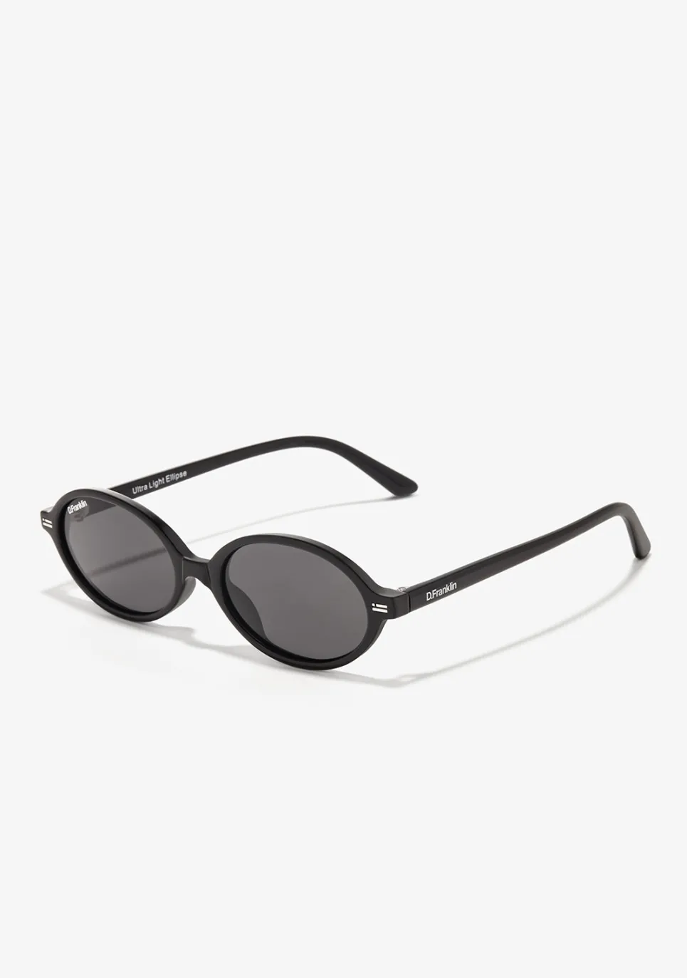 D.Franklin Ultra Light Ellipse Black / Black|Damen Ovale Sonnenbrillen|Ovale Sonnenbrillen