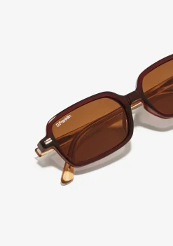 D.Franklin Ultra Light Landscape Brown / Brown|Damen Eckige Sonnenbrillen|Polarisierte Sonnenbrillen
