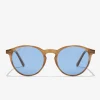 D.Franklin Ultra Light Max Amber / Blue|Damen Runde Sonnenbrillen|Polarisierte Sonnenbrillen
