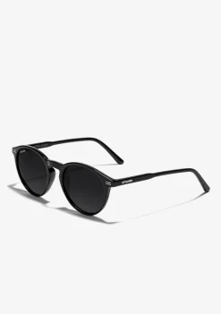D.Franklin Ultra Light Max Black / Black|Damen Runde Sonnenbrillen|Polarisierte Sonnenbrillen