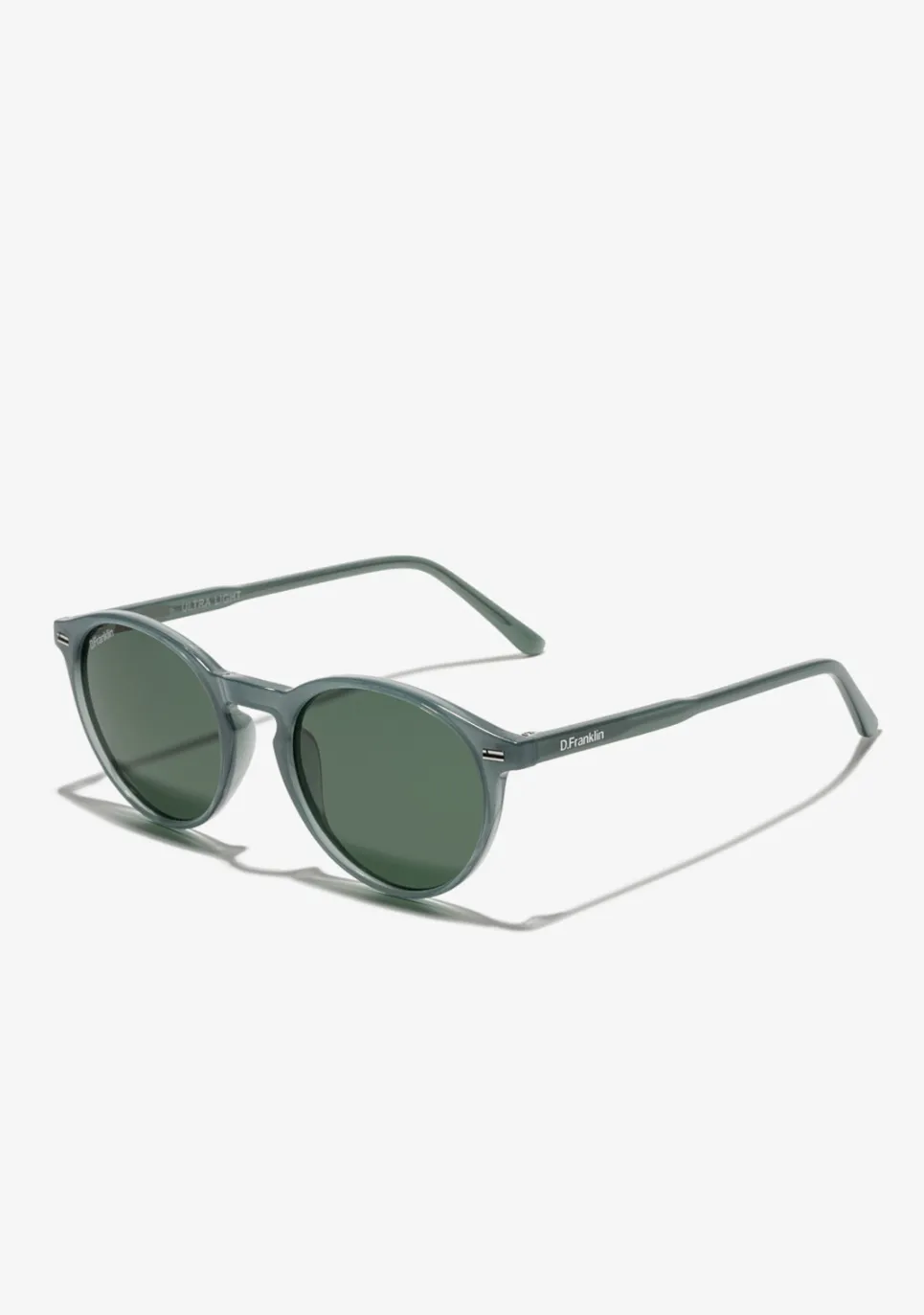 D.Franklin Ultra Light Max Green / G15|Damen Runde Sonnenbrillen|Polarisierte Sonnenbrillen