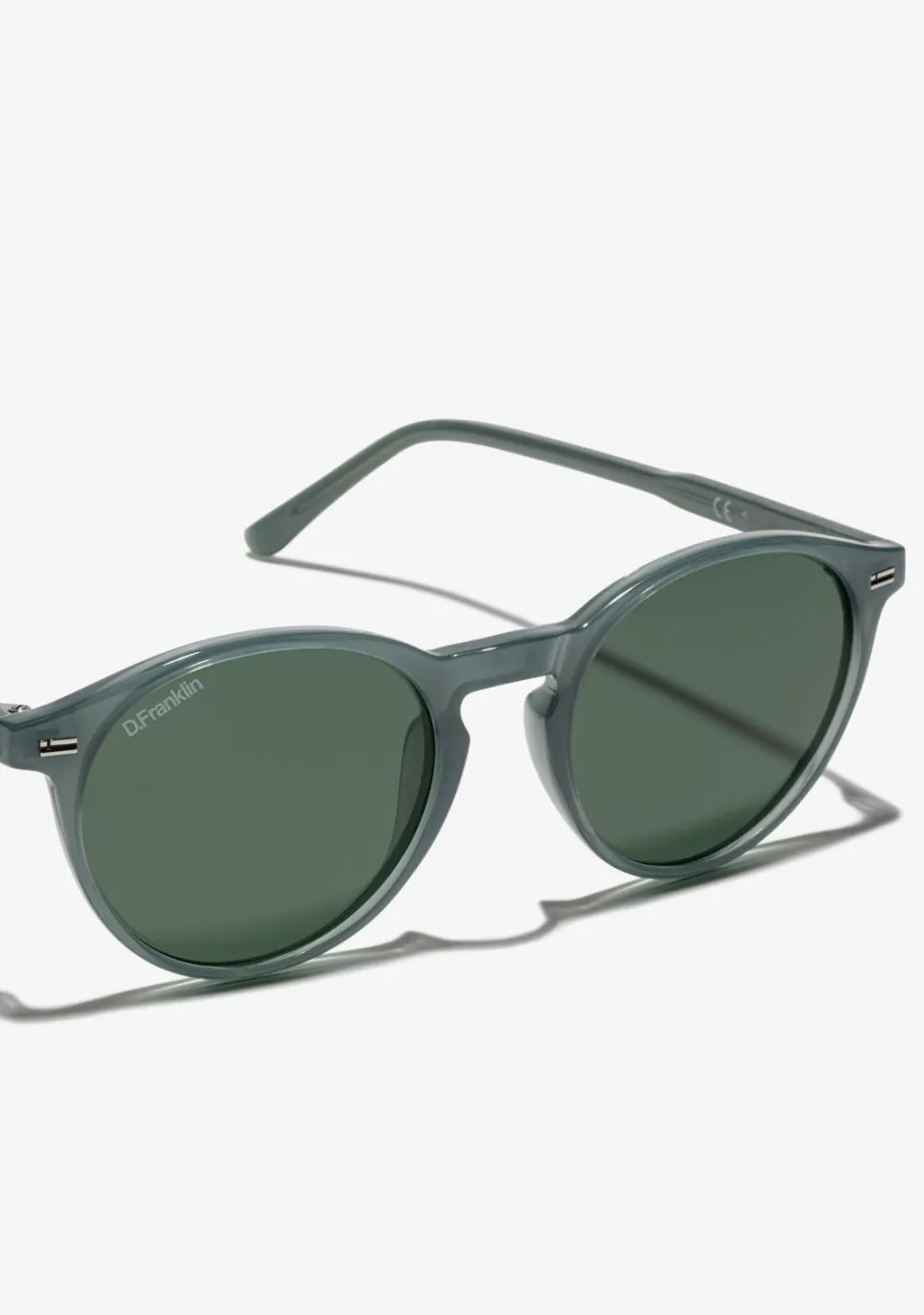 D.Franklin Ultra Light Max Green / G15|Damen Runde Sonnenbrillen|Polarisierte Sonnenbrillen