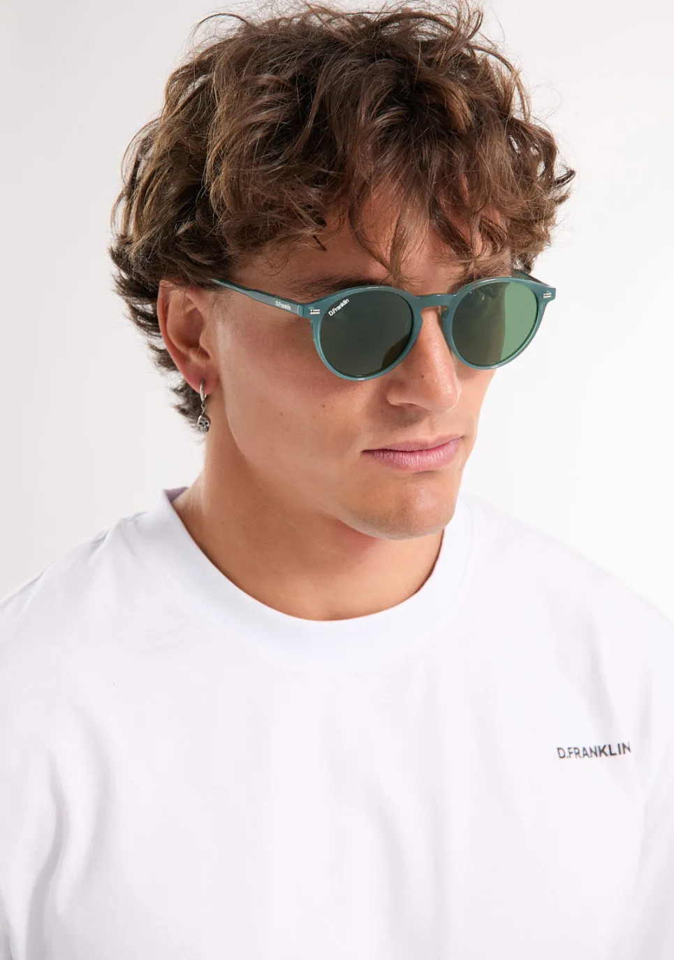 D.Franklin Ultra Light Max Green / G15|Damen Runde Sonnenbrillen|Polarisierte Sonnenbrillen