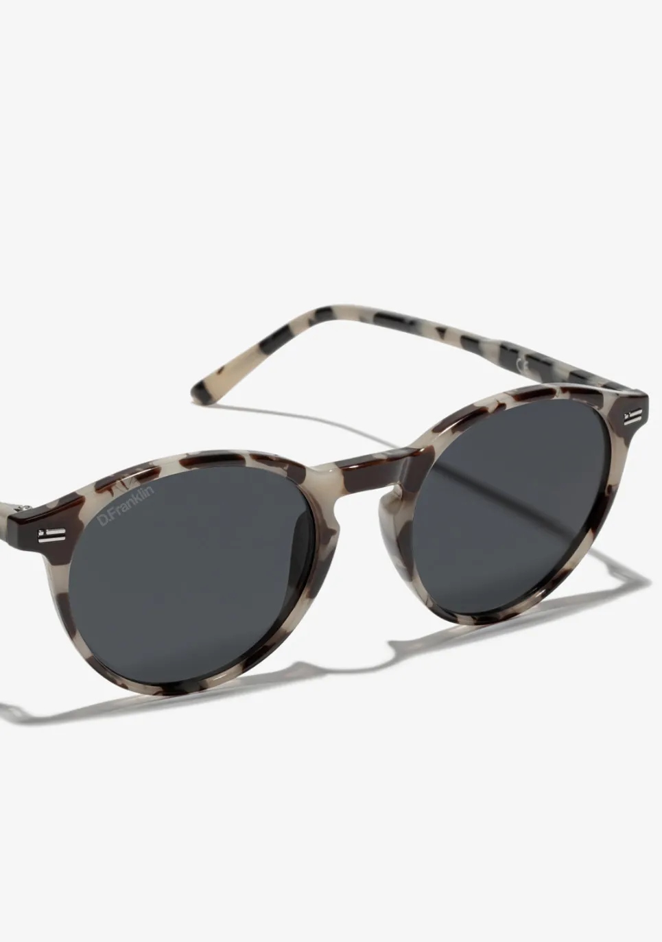 D.Franklin Ultra Light Max Light Tort / Black|Damen Runde Sonnenbrillen|Polarisierte Sonnenbrillen