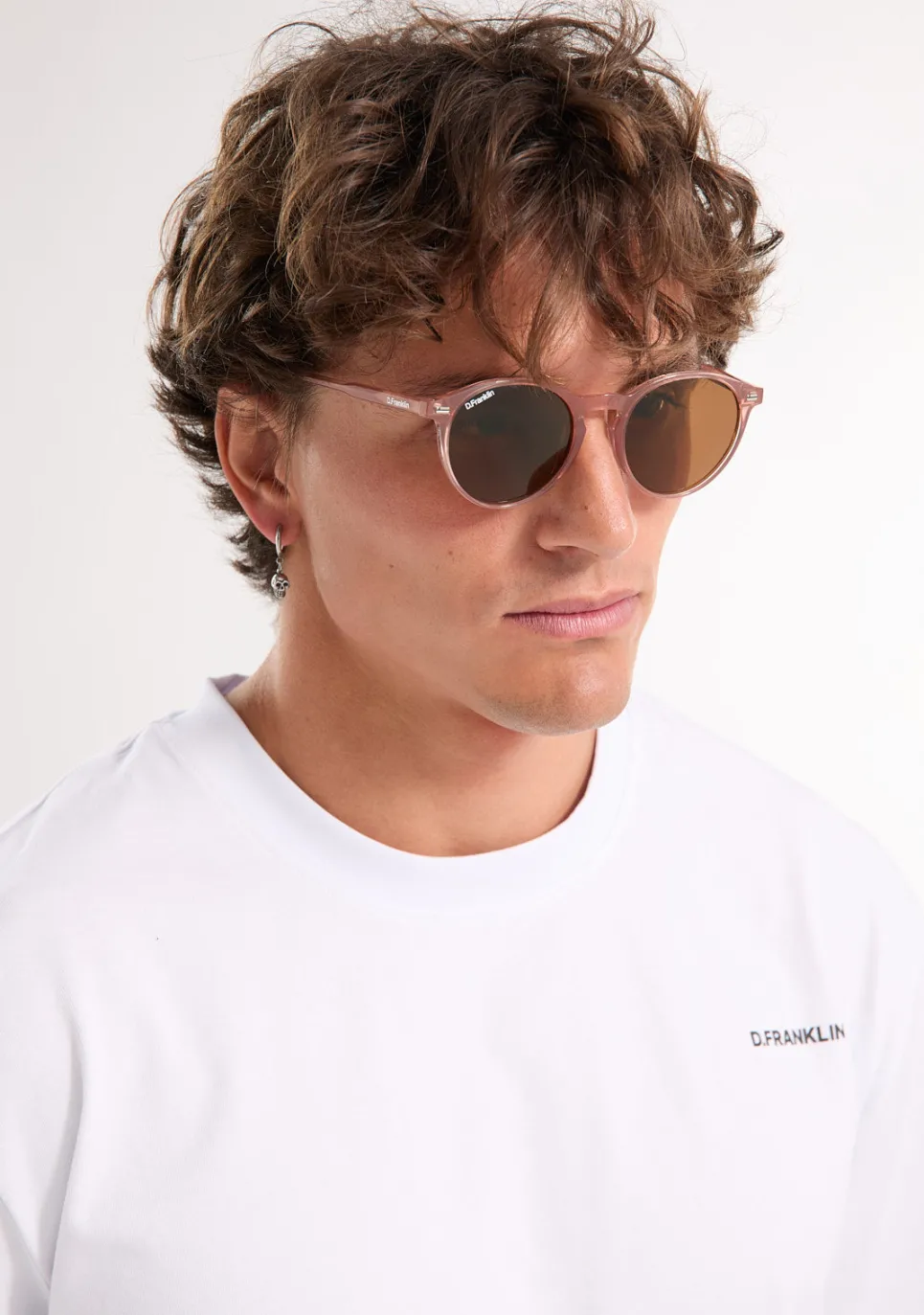 D.Franklin Ultra Light Max Pink / Brown|Damen Runde Sonnenbrillen|Polarisierte Sonnenbrillen