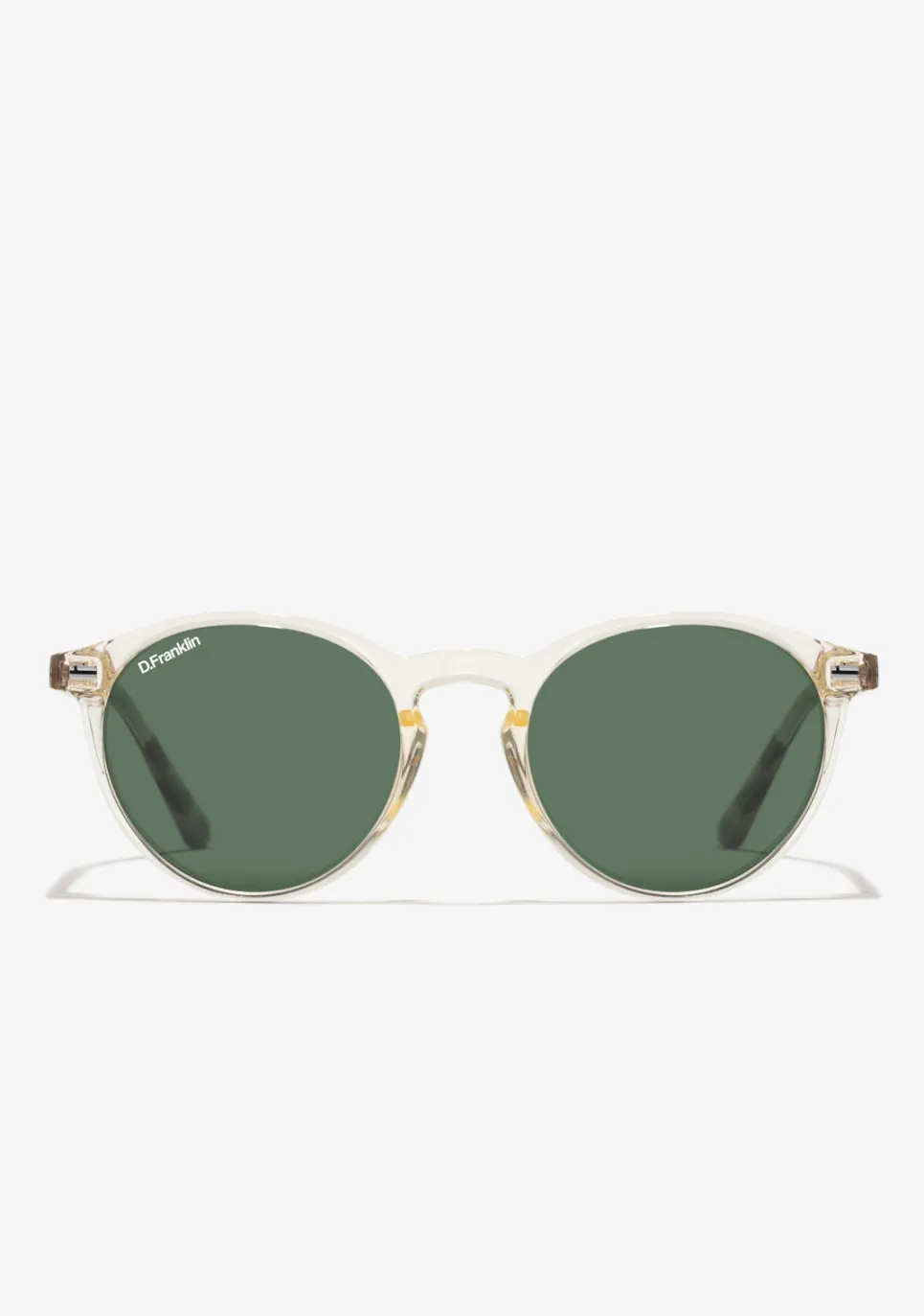 D.Franklin Ultra Light Max Transparent / G15|Damen Runde Sonnenbrillen|Polarisierte Sonnenbrillen