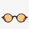 D.Franklin Ultra Light Round Black / Amber|Damen Runde Sonnenbrillen|Polarisierte Sonnenbrillen