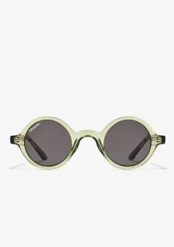 D.Franklin Ultra Light Round Green / Black|Damen Runde Sonnenbrillen|Polarisierte Sonnenbrillen