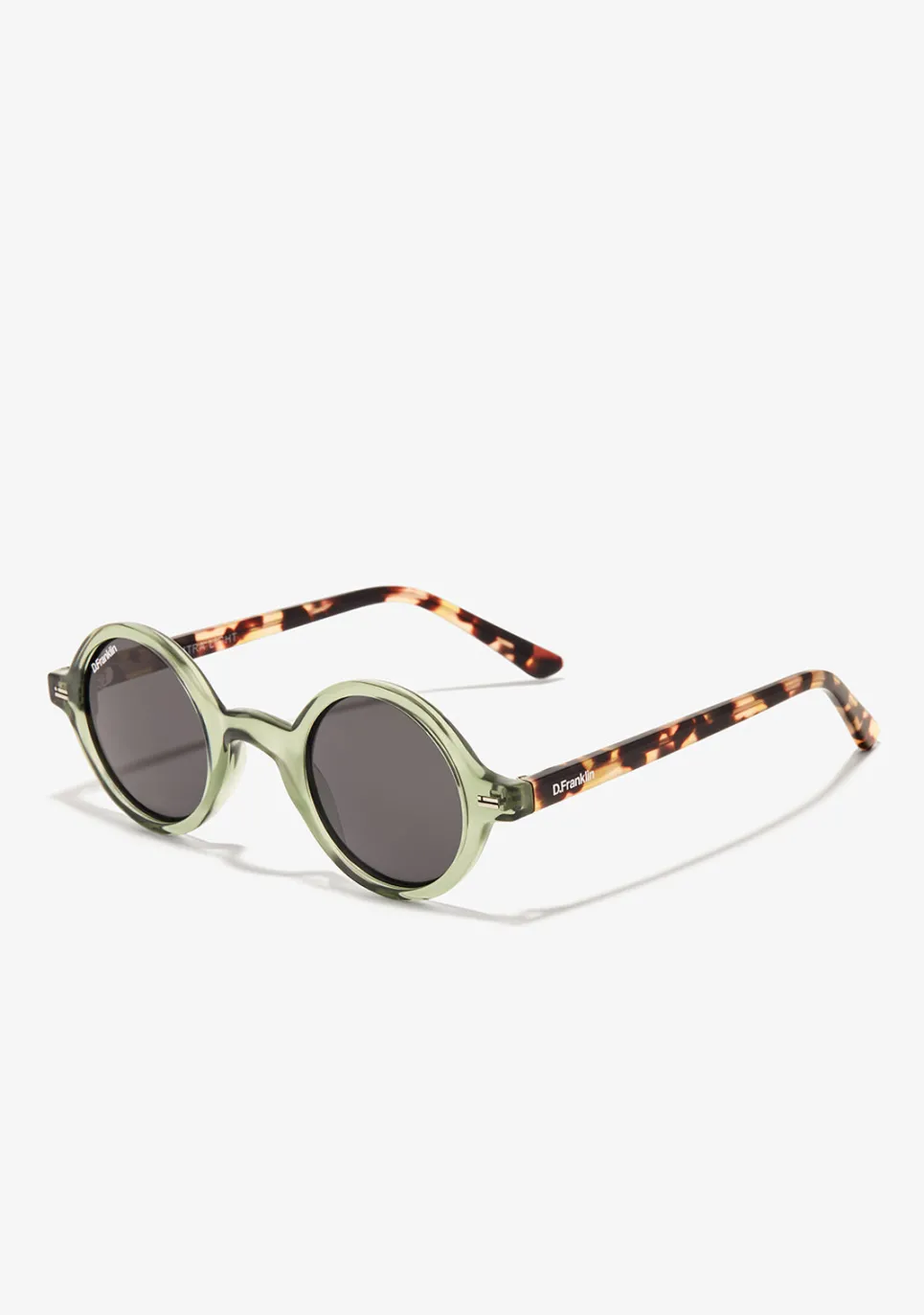 D.Franklin Ultra Light Round Green / Black|Damen Runde Sonnenbrillen|Polarisierte Sonnenbrillen