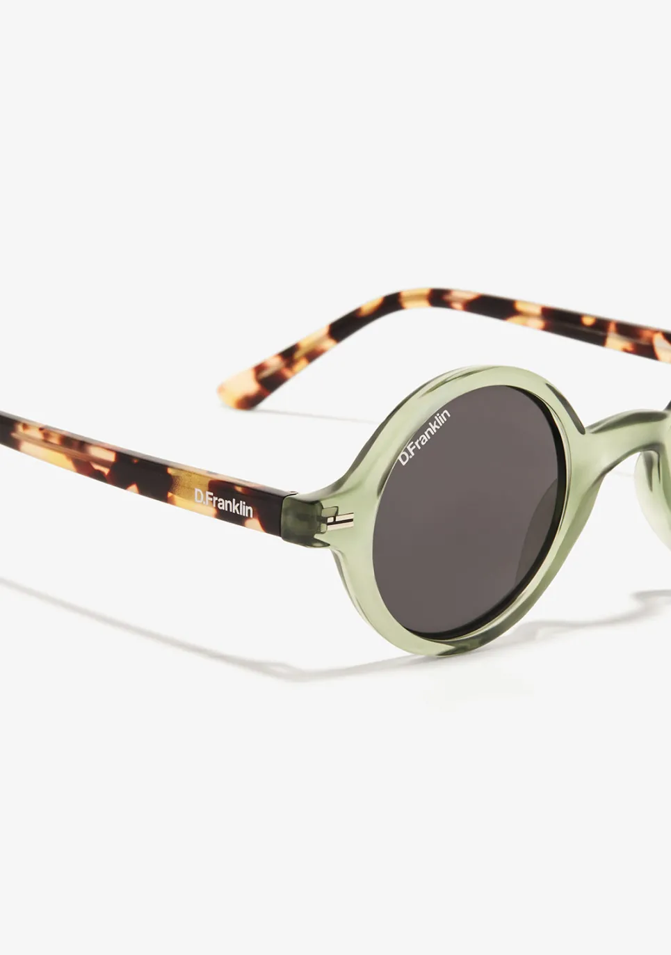 D.Franklin Ultra Light Round Green / Black|Damen Runde Sonnenbrillen|Polarisierte Sonnenbrillen