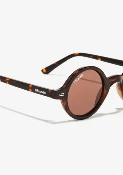 D.Franklin Ultra Light Round Tort / Brown|Damen Runde Sonnenbrillen|Polarisierte Sonnenbrillen