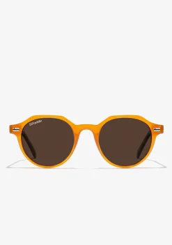 D.Franklin Ultra Light S Round Amber / Brown|Damen Runde Sonnenbrillen|Polarisierte Sonnenbrillen