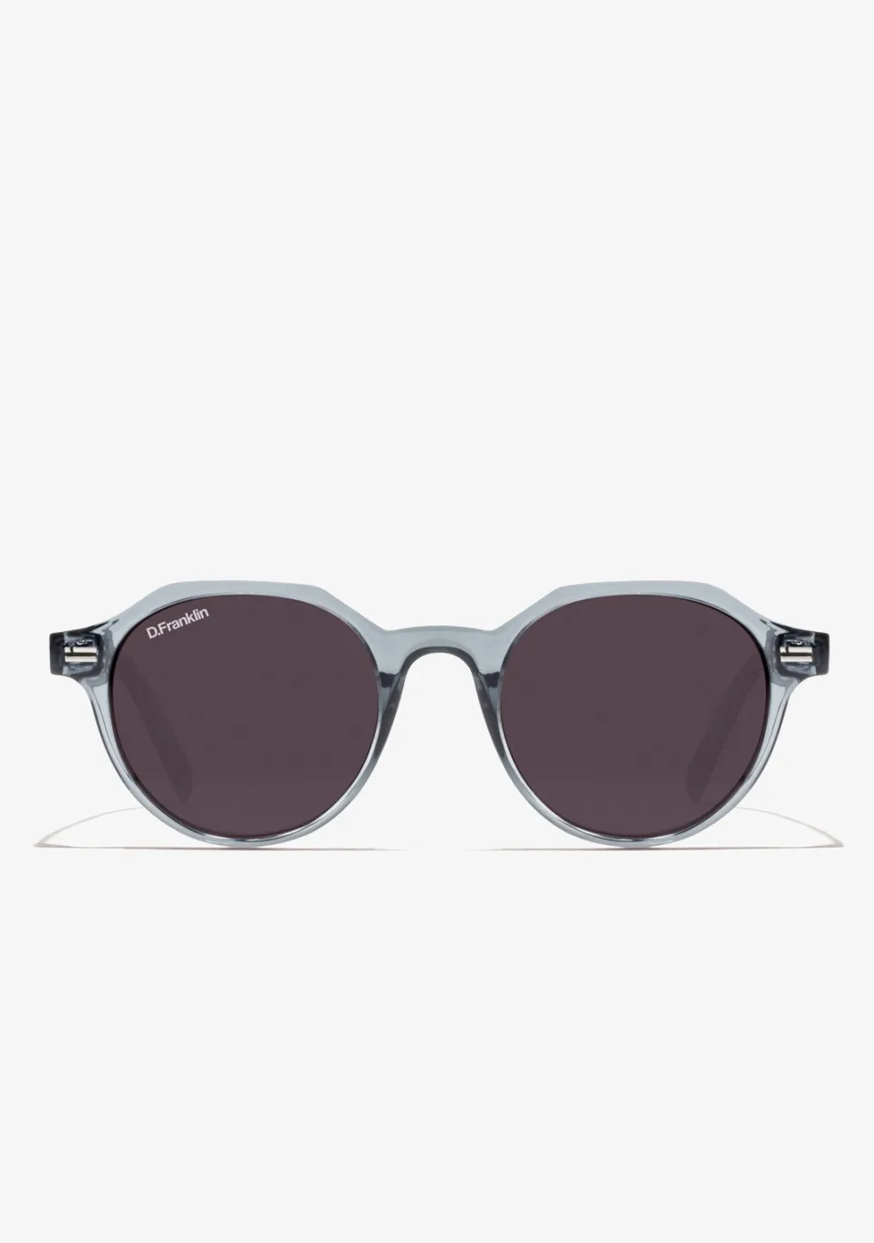 D.Franklin Ultra Light S Round Crystal Grey / Black|Damen Runde Sonnenbrillen|Polarisierte Sonnenbrillen