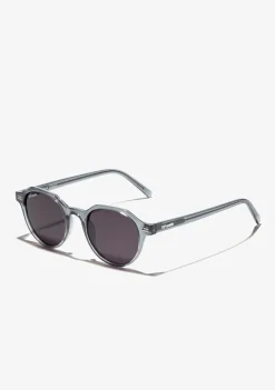 D.Franklin Ultra Light S Round Crystal Grey / Black|Damen Runde Sonnenbrillen|Polarisierte Sonnenbrillen