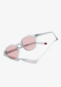 D.Franklin Ultra Light S Round Trans / Trans Red|Damen Runde Sonnenbrillen|Runde Sonnenbrillen
