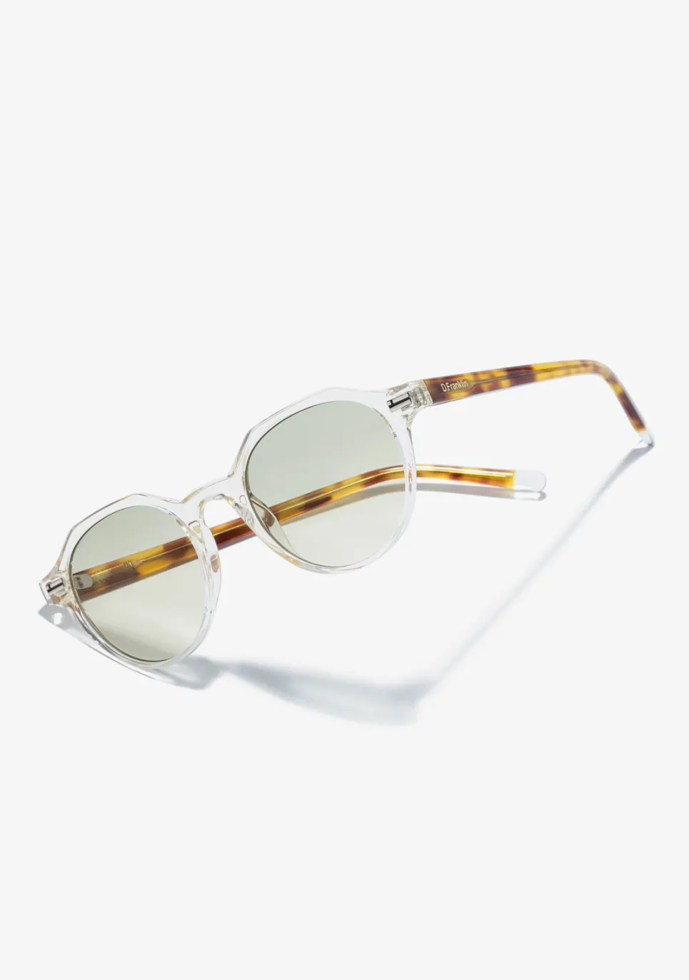 D.Franklin Ultra Light S Round Trans Grey / Grey|Damen Runde Sonnenbrillen|Runde Sonnenbrillen