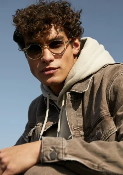 D.Franklin Ultra Light S Round Trans Grey / Grey|Damen Runde Sonnenbrillen|Runde Sonnenbrillen