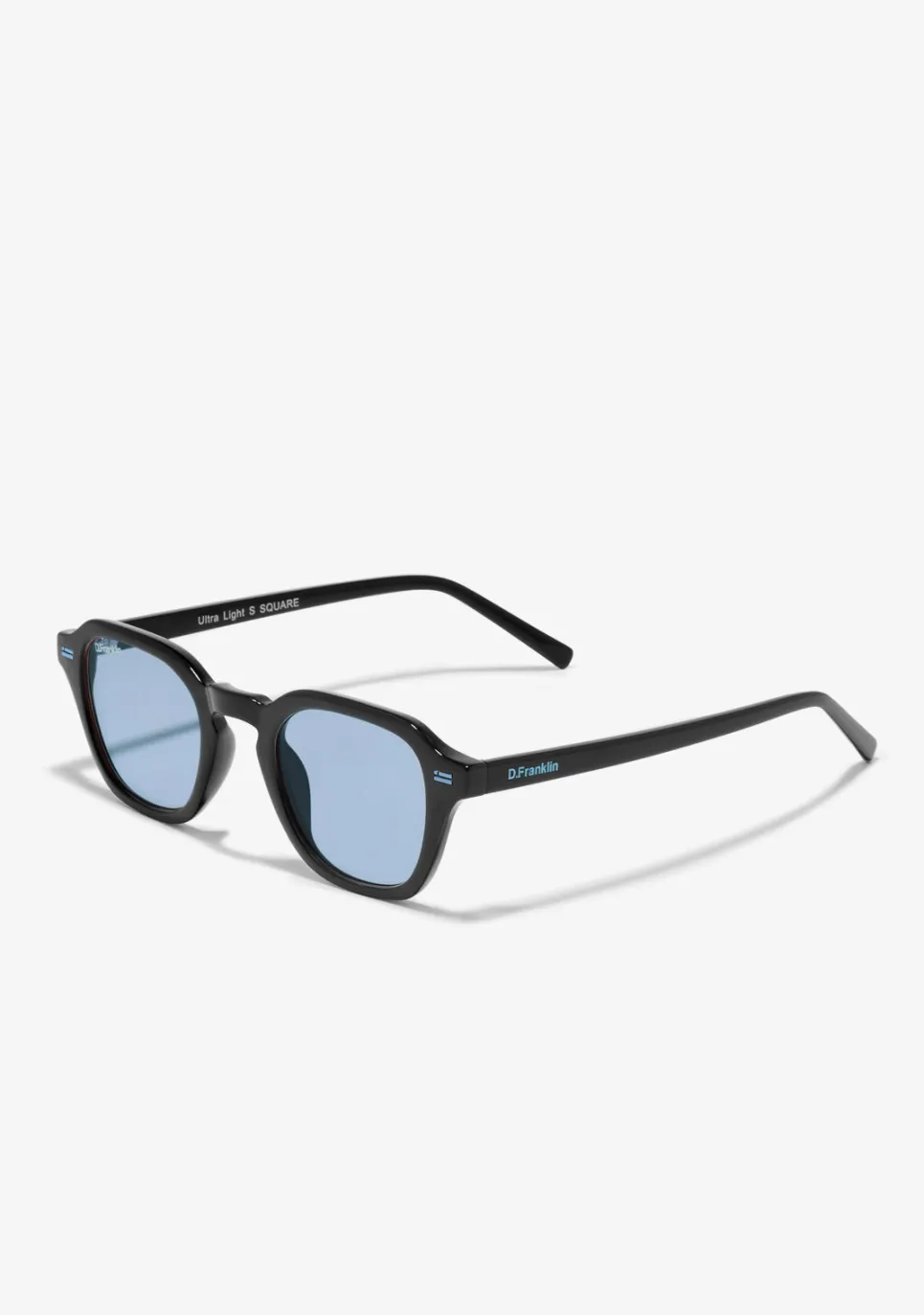D.Franklin Ultra Light S Square Black / Blue|Damen Eckige Sonnenbrillen|Eckige Sonnenbrillen