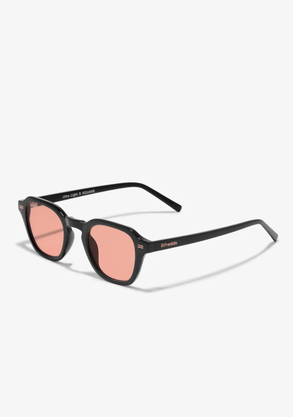 D.Franklin Ultra Light S Square Black / Red|Damen Eckige Sonnenbrillen|Eckige Sonnenbrillen